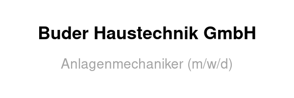 Buder Haustechnik GmbH /