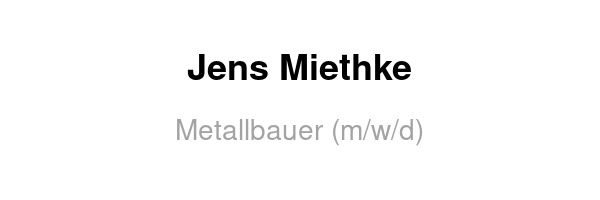 Metallbauer (m/w/d)