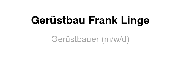 Gerüstbau Frank Linge /