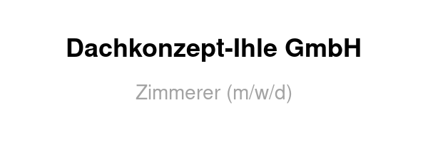 Dachkonzept-Ihle GmbH