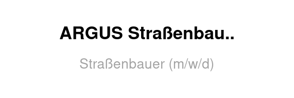 Straßenbauer (m/w/d)