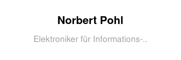 Norbert Pohl /