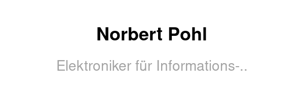 Norbert Pohl