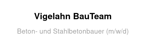 Vigelahn BauTeam