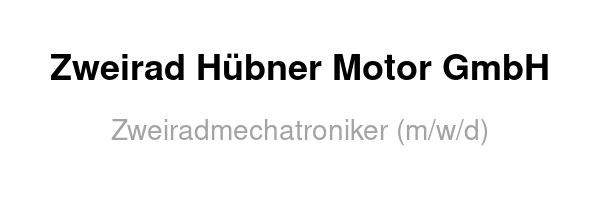 Zweirad Hübner Motor GmbH