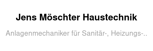 Jens Möschter Haustechnik