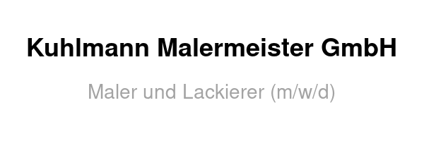 Maler und Lackierer (m/w/d)