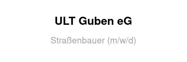 ULT Guben eG /