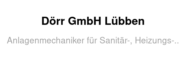 Dörr GmbH Lübben /