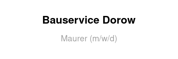 Bauservice Dorow