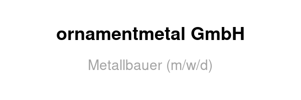 ornamentmetal GmbH