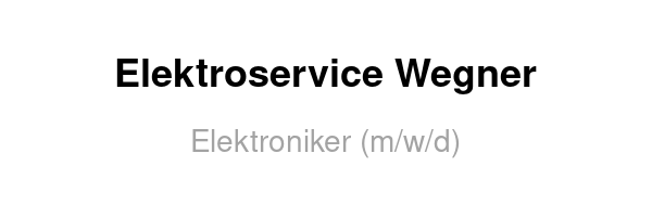 Elektroservice Wegner /