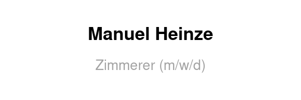 Zimmerer (m/w/d)