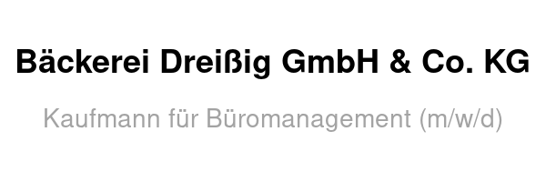 Kaufmann für Büromanagement (m/w/d)