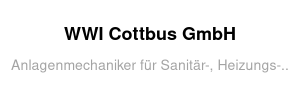 WWI Cottbus GmbH /