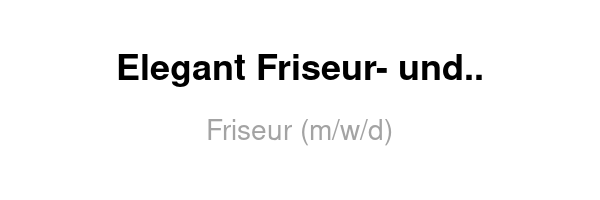 Friseur (m/w/d)