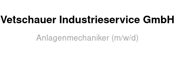 Anlagenmechaniker (m/w/d)