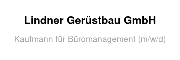 Kaufmann für Büromanagement (m/w/d)