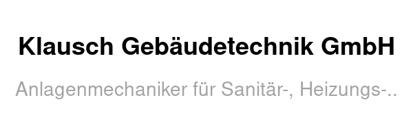 Klausch Gebäudetechnik GmbH /