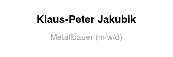 Metallbauer (m/w/d)