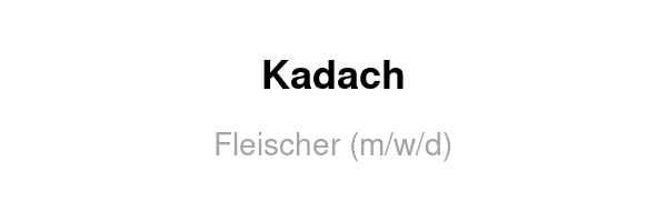 Fleischer (m/w/d)