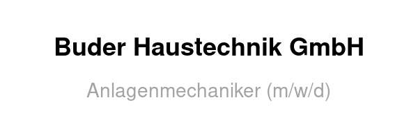 Buder Haustechnik GmbH