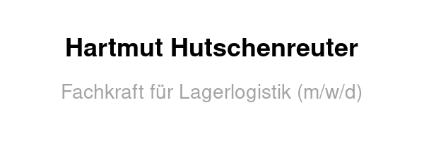Hartmut Hutschenreuter /