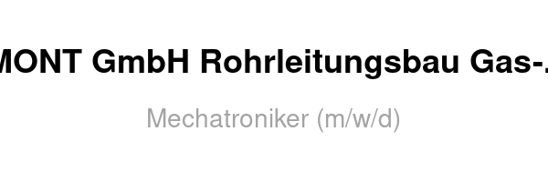 Mechatroniker (m/w/d)