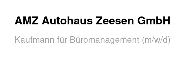 AMZ Autohaus Zeesen GmbH /