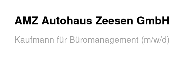 Kaufmann für Büromanagement (m/w/d)