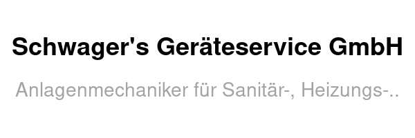 Schwager's Geräteservice GmbH