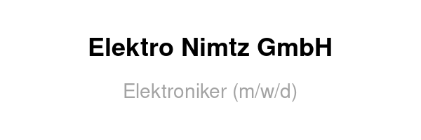 Elektro Nimtz GmbH