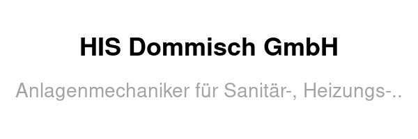 HIS Dommisch GmbH /