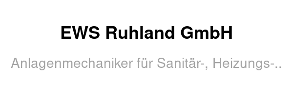 EWS Ruhland GmbH /