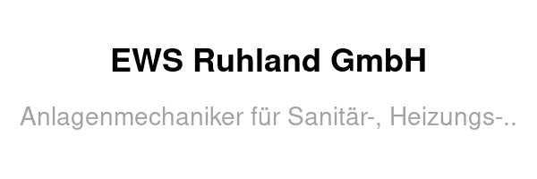 EWS Ruhland GmbH