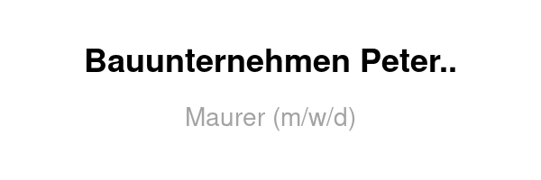 Maurer (m/w/d)