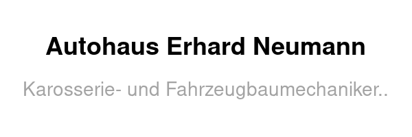 Autohaus Erhard Neumann /