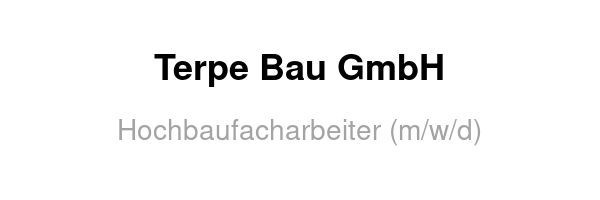 Terpe Bau GmbH /