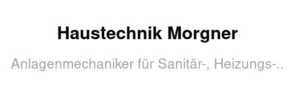 Haustechnik Morgner /