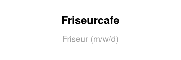 Friseurcafe