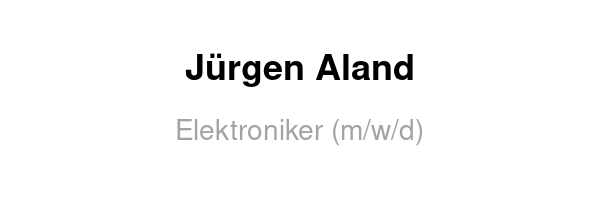 Elektroniker (m/w/d)