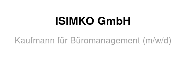 ISIMKO GmbH /