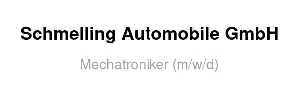 Schmelling Automobile GmbH /