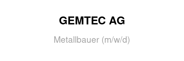GEMTEC AG /