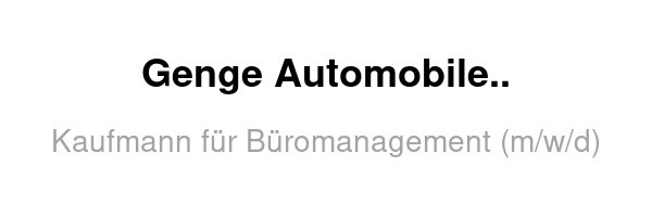 Kaufmann für Büromanagement (m/w/d)