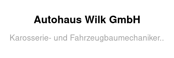Autohaus Wilk GmbH