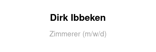 Zimmerer (m/w/d)