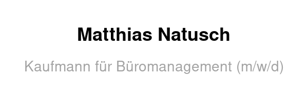 Matthias Natusch