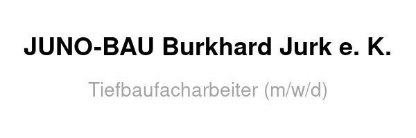 Tiefbaufacharbeiter (m/w/d)
